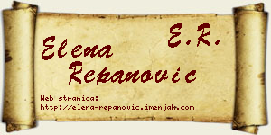Elena Repanović vizit kartica